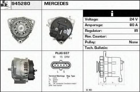 EDR 945280 - Alternator furqanavto.az