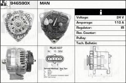 EDR 946590X - Alternator furqanavto.az