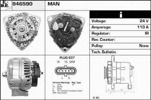 EDR 946590 - Alternator furqanavto.az