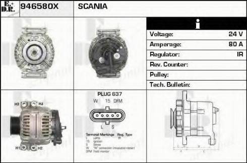 EDR 946580X - Alternator furqanavto.az