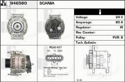 EDR 946580 - Alternator furqanavto.az