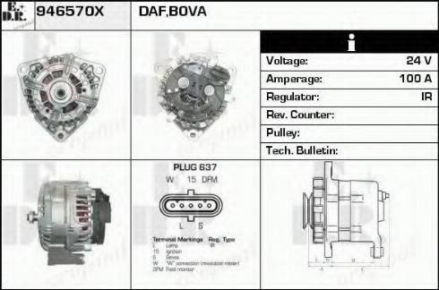 EDR 946570X - Alternator furqanavto.az