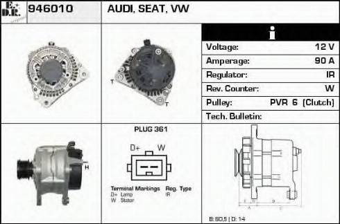 EDR 946010 - Alternator furqanavto.az