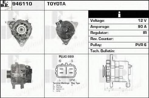 EDR 946110 - Alternator furqanavto.az