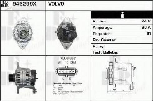 EDR 946290X - Alternator furqanavto.az