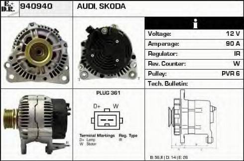 EDR 940940 - Alternator furqanavto.az