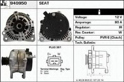 EDR 940950 - Alternator furqanavto.az