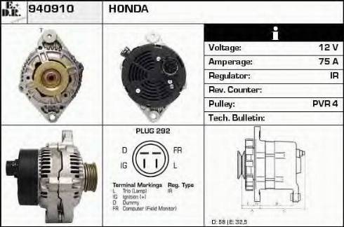 EDR 940910 - Alternator furqanavto.az