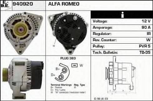 EDR 940920 - Alternator furqanavto.az