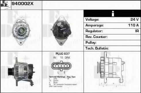 EDR 940002X - Alternator furqanavto.az