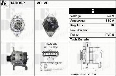 EDR 940002 - Alternator furqanavto.az