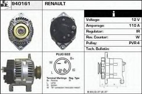 EDR 940161 - Alternator furqanavto.az