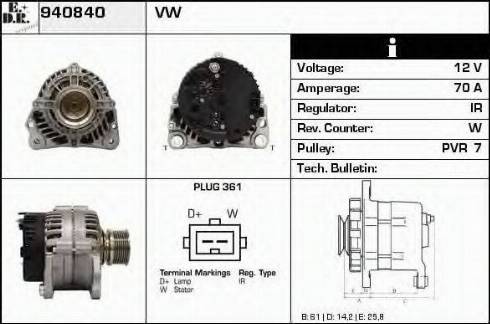 EDR 940840 - Alternator furqanavto.az