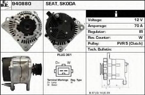 EDR 940880 - Alternator furqanavto.az