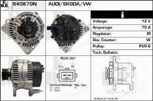 EDR 940870N - Alternator furqanavto.az