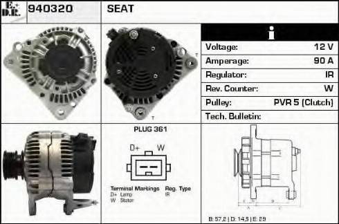 EDR 940320 - Alternator furqanavto.az