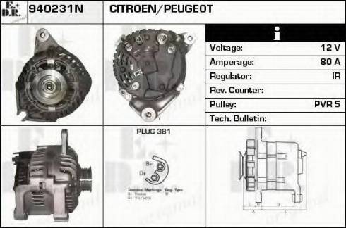 EDR 940231N - Alternator furqanavto.az