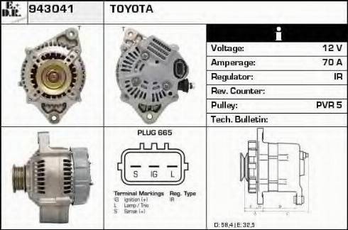 EDR 943041 - Alternator furqanavto.az