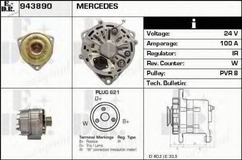 EDR 943890 - Alternator furqanavto.az