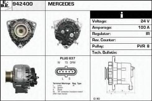 EDR 942400 - Alternator furqanavto.az