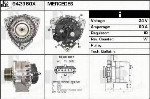 EDR 942360X - Alternator furqanavto.az