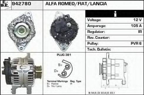 EDR 942780 - Alternator furqanavto.az