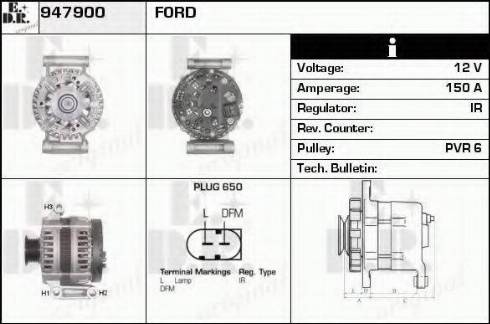 EDR 947900 - Alternator furqanavto.az