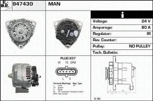 EDR 947430 - Alternator furqanavto.az