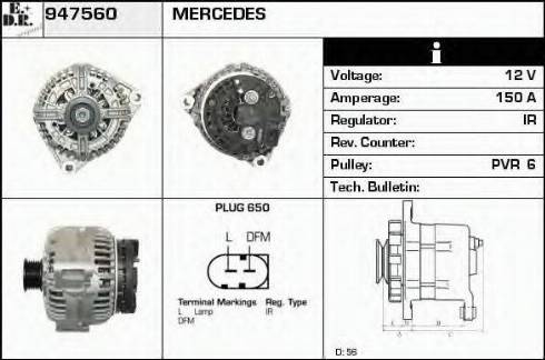 EDR 947560 - Alternator furqanavto.az