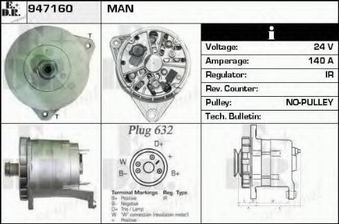 EDR 947160 - Alternator furqanavto.az