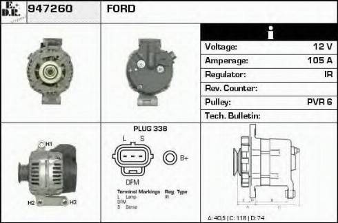 EDR 947260 - Alternator furqanavto.az