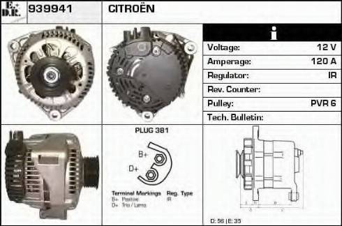 EDR 939941 - Alternator furqanavto.az