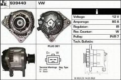 EDR 939440 - Alternator furqanavto.az