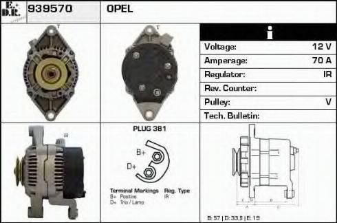 EDR 939570 - Alternator furqanavto.az