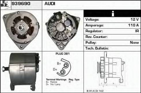 EDR 939690 - Alternator furqanavto.az