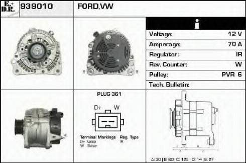 EDR 939010 - Alternator furqanavto.az