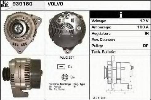 EDR 939180 - Alternator furqanavto.az