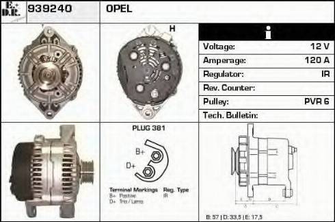 EDR 939240 - Alternator furqanavto.az