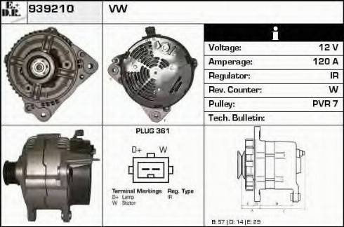 EDR 939210 - Alternator furqanavto.az