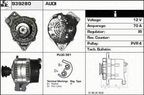 EDR 939280 - Alternator furqanavto.az