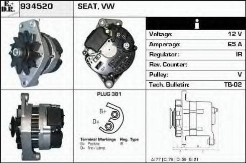 EDR 934520 - Alternator furqanavto.az