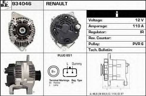 EDR 934046 - Alternator furqanavto.az