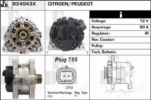 EDR 934043X - Alternator furqanavto.az