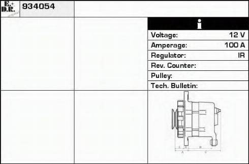 EDR 934054 - Alternator furqanavto.az