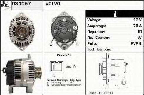 EDR 934057 - Alternator furqanavto.az