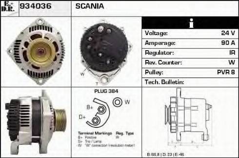 EDR 934036 - Alternator furqanavto.az