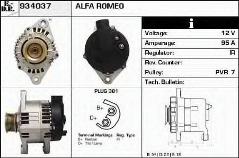 EDR 934037 - Alternator furqanavto.az