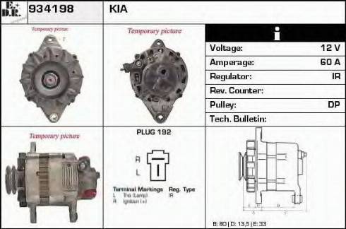 EDR 934198 - Alternator furqanavto.az