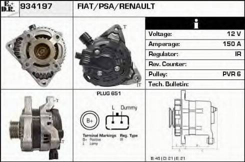 EDR 934197 - Alternator furqanavto.az