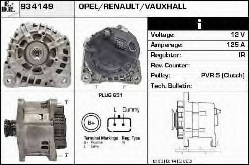 EDR 934149 - Alternator furqanavto.az